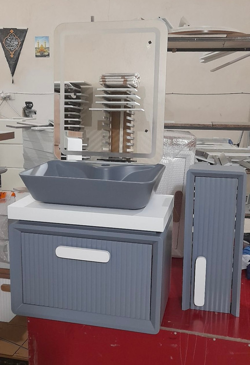 روشویی کابینتی مدل آسمان ASEMAN به همراه آینه باکس کد 528